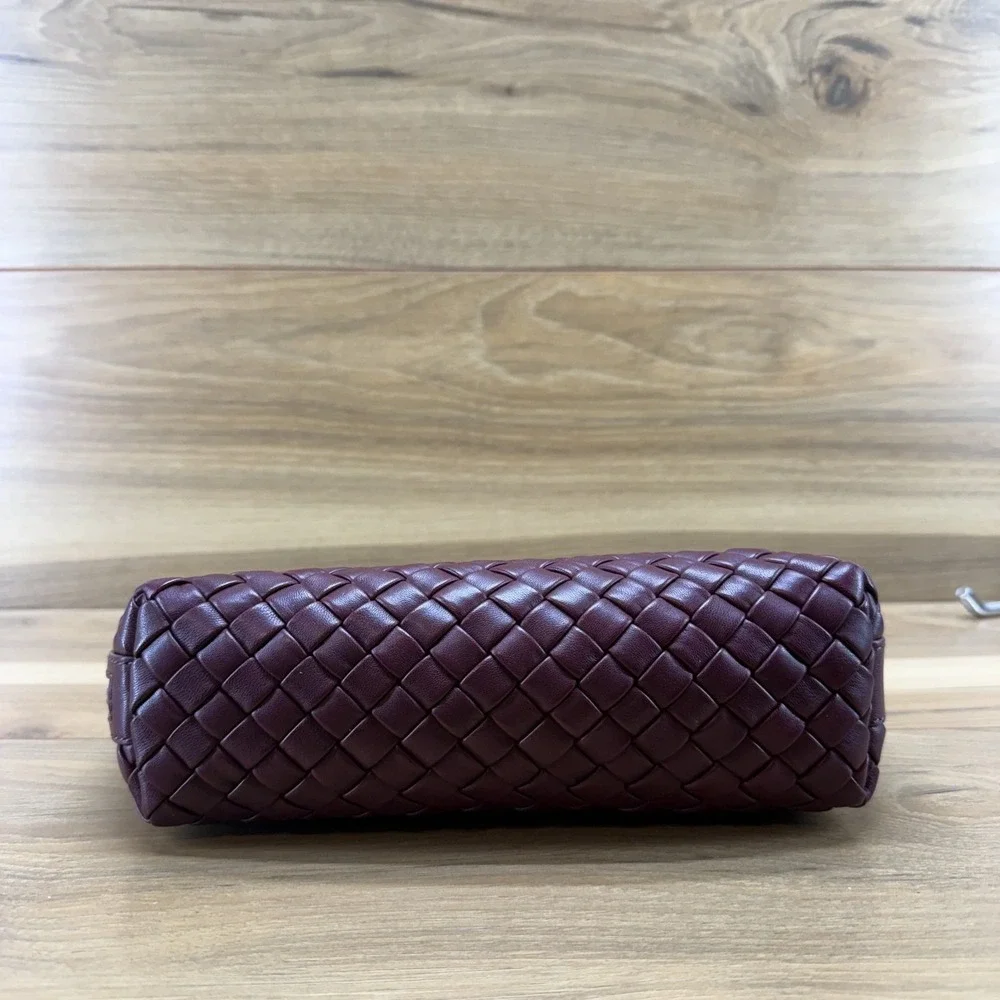 Walter Baker Hazel Hand Woven Baguette Small Hobo Bag Soft Leather